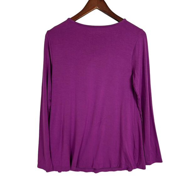 Soft Surroundings Purple Beckett Keyhole Top Women's Small - Picture 4 of 4